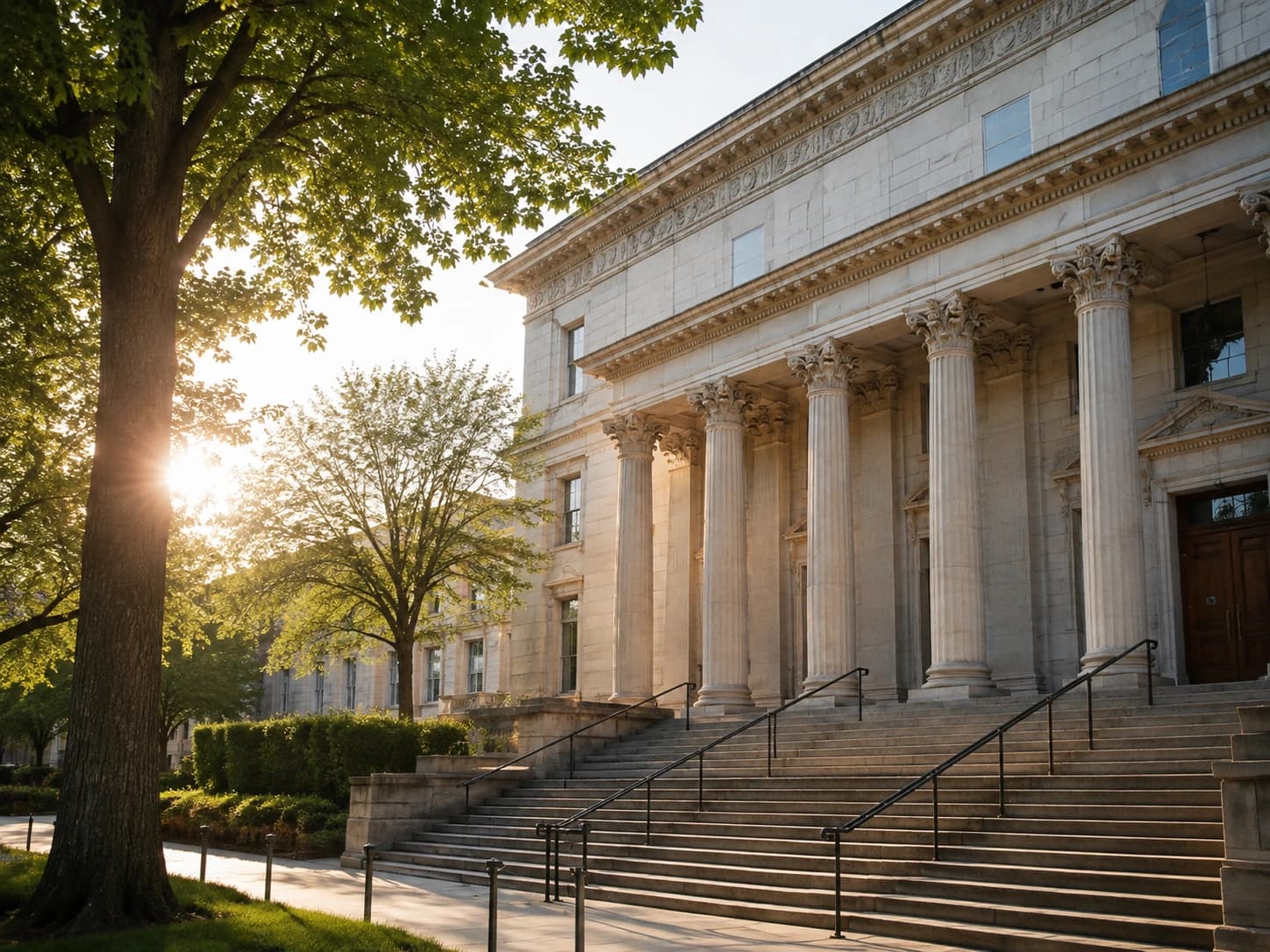 County courthouse representing local probate filings