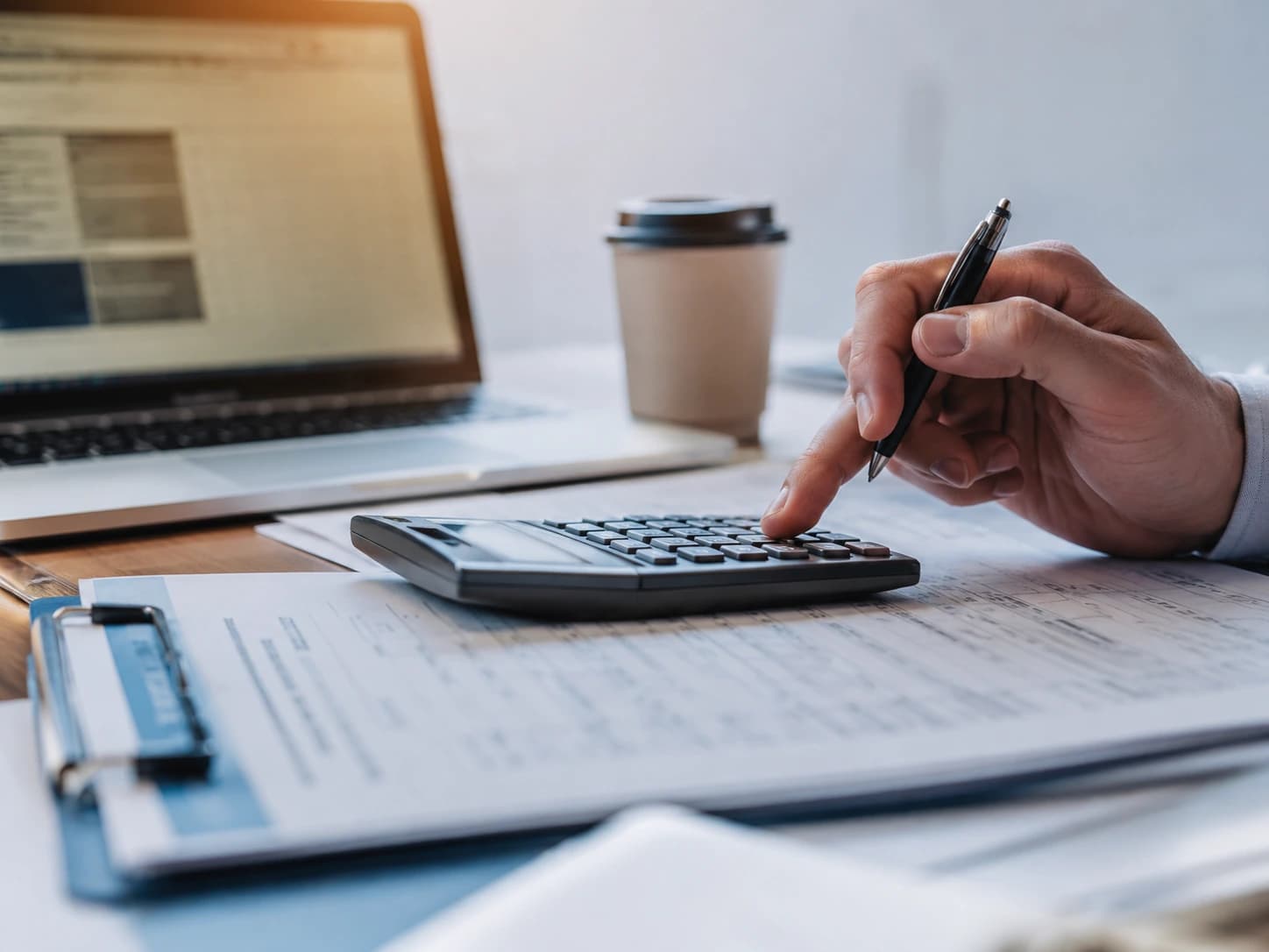 Estate accounting documents and calculator
